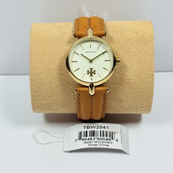 Tory Burch Kira TBW2041 Cream Dial Brown Leather Strap Women’s Watch main image 6